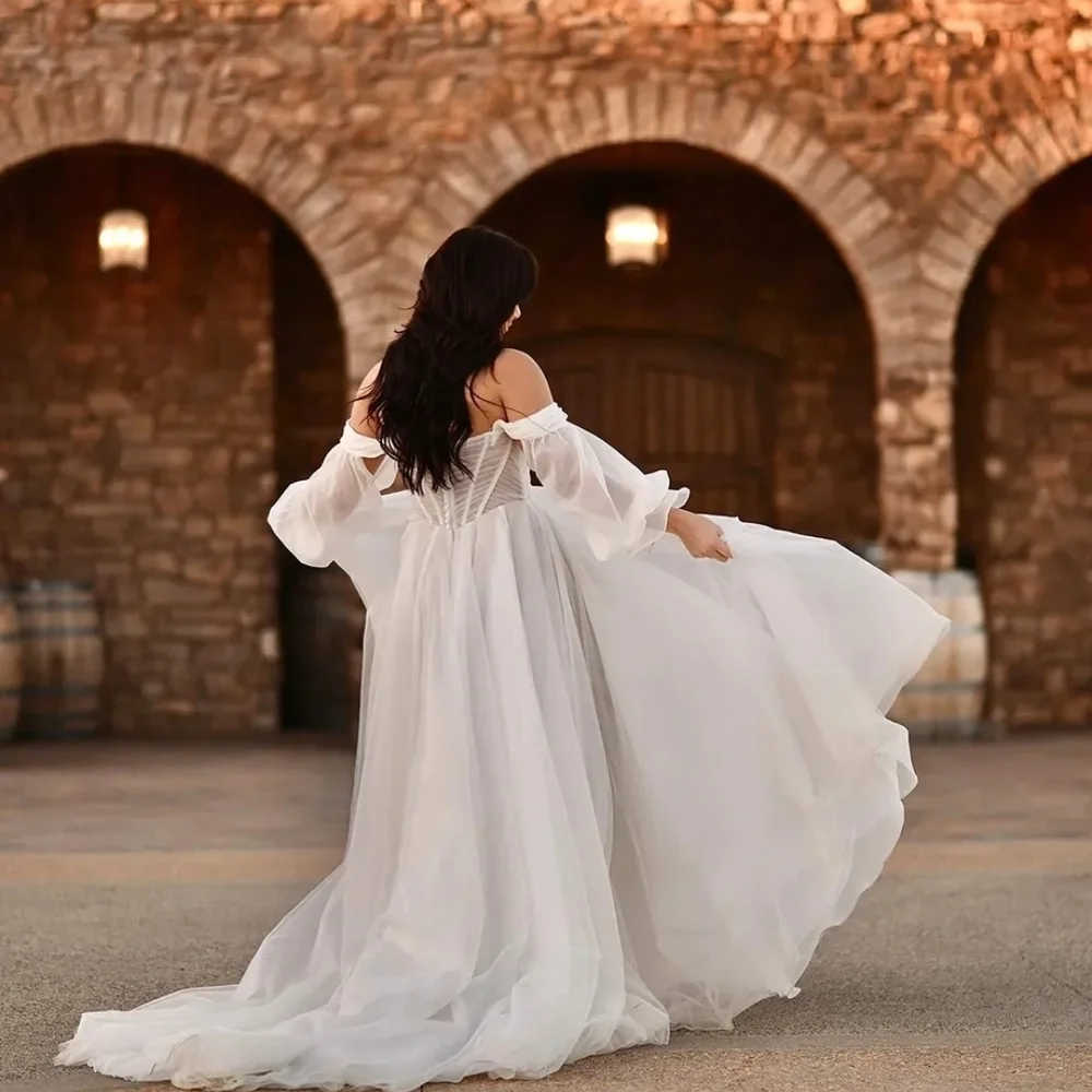 Martina Liana 1497 Sheer Corset A-Line Wedding Dress Size 12 NWOT - Picture 3 of 8
